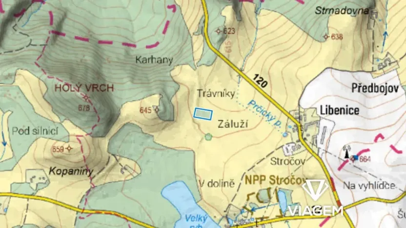 Prodej pole, Borotín, 4119 m2