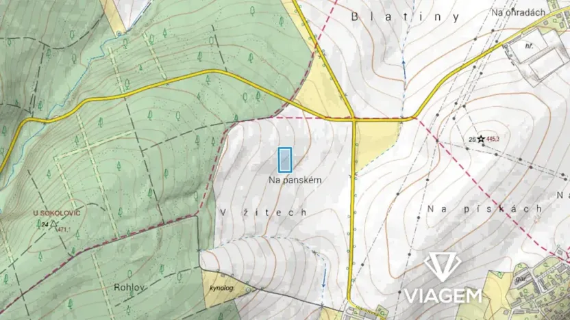 Prodej pole, Komárov, 2852 m2