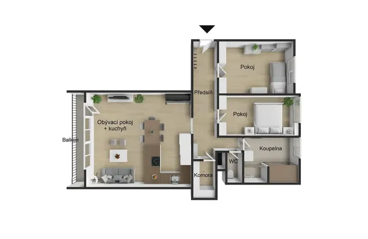 Prodej bytu 3+kk, Ostrava, Moravská, 74 m2