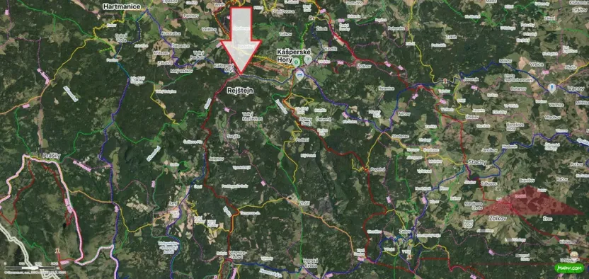 Prodej pozemku pro bydlení, Rejštejn, 1244 m2