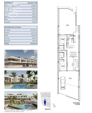 Prodej rodinného domu, Pilar de La Horadada, Alicante, Španělsko, 102 m2