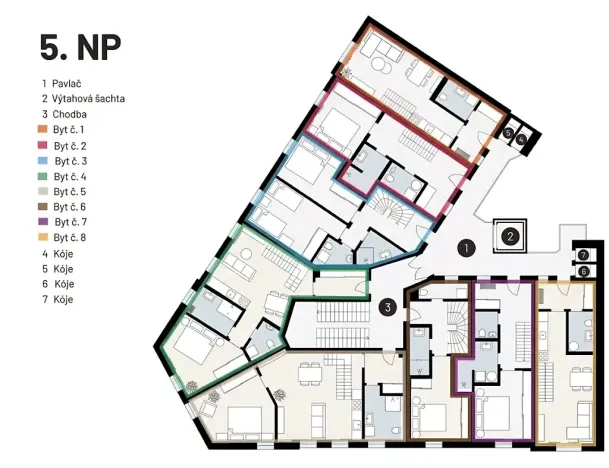 Prodej bytu 2+kk, Praha - Žižkov, Seifertova, 56 m2