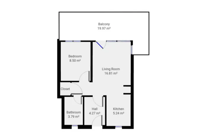 Pronájem bytu 2+kk, Jesenice, V Lázních, 40 m2