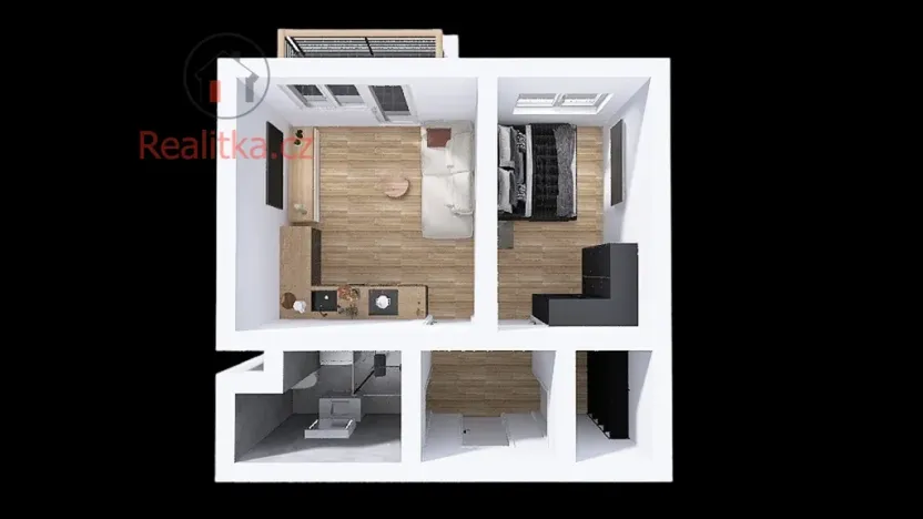 Prodej bytu 2+kk, Mělník, Vlasákova, 39 m2