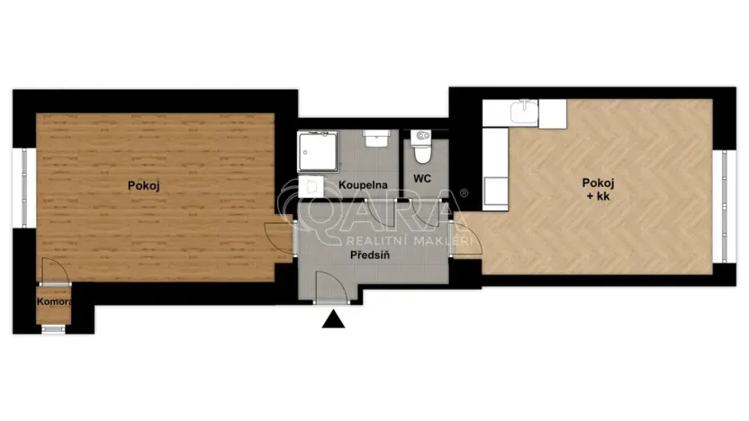 Pronájem bytu 2+kk, Praha - Nusle, Ctiradova, 48 m2