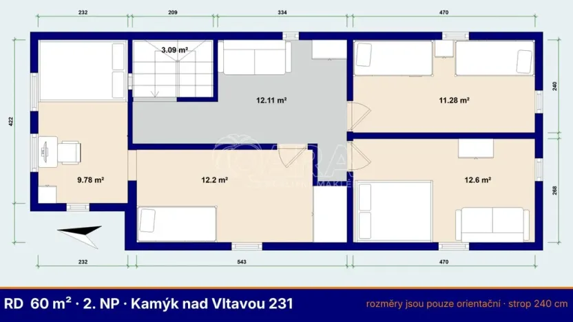 Prodej rodinného domu, Kamýk nad Vltavou, 165 m2