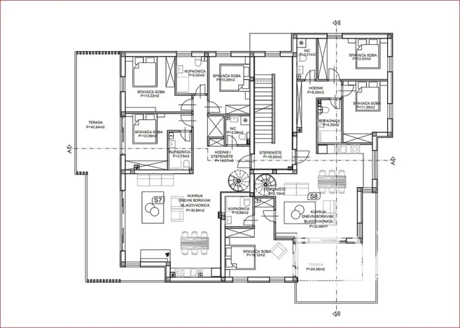 Prodej bytu 4+kk, Vodice, Chorvatsko, 192 m2