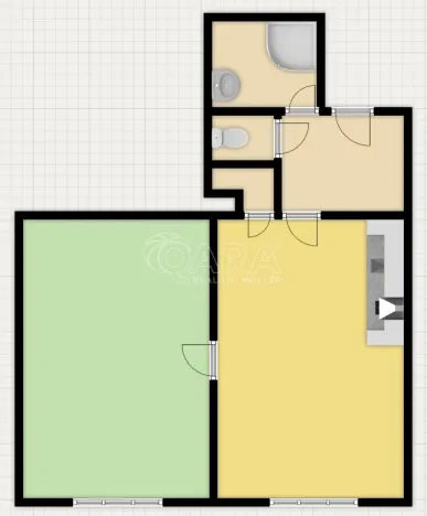 Pronájem bytu 2+kk, Praha - Košíře, Donátova, 44 m2