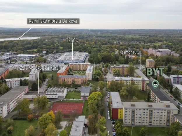 Prodej bytu 2+1, Karviná - Ráj, Kosmonautů, 53 m2