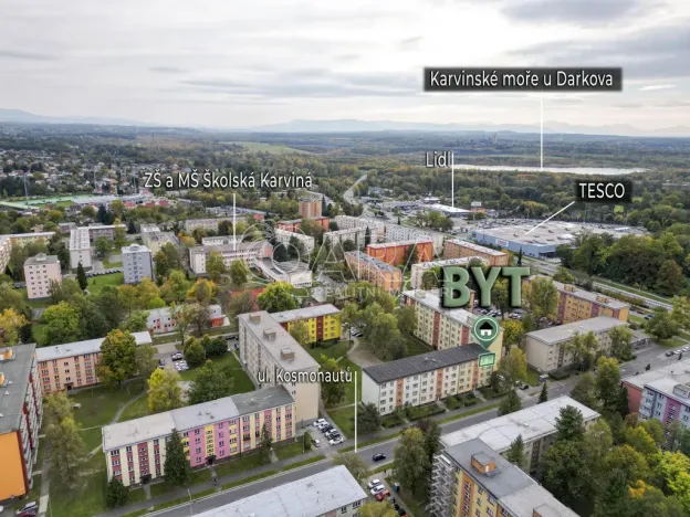 Prodej bytu 2+1, Karviná - Ráj, Kosmonautů, 53 m2