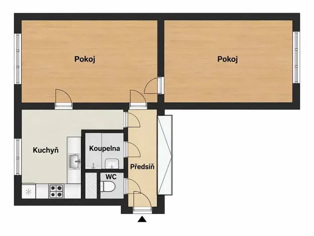Prodej bytu 2+1, Praha - Břevnov, U páté baterie, 52 m2