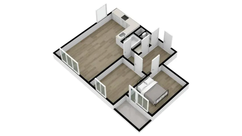 Pronájem bytu 3+kk, Praha - Černý Most, Vašátkova, 65 m2