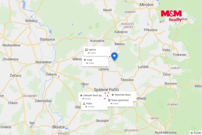 Prodej pozemku pro bydlení, Spálené Poříčí - Lipnice, 851 m2
