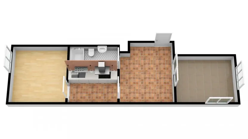 Pronájem bytu 3+kk, Neveklov, Za Radnicí, 55 m2