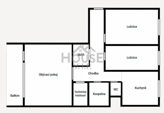 Prodej bytu 3+1, Praha - Čimice, Chvatěrubská, 75 m2
