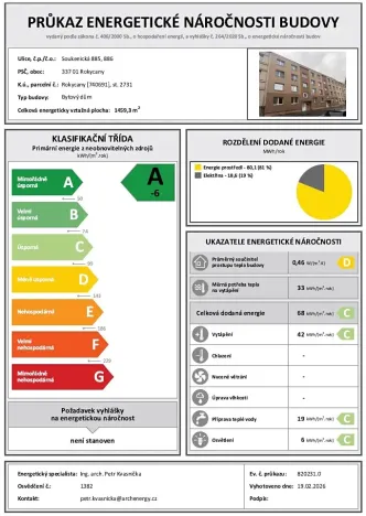 Prodej bytu 2+1, Rokycany, Soukenická, 67 m2