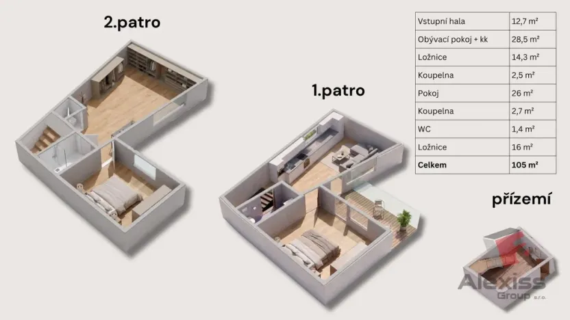 Prodej bytu 4+kk, Praha - Lysolaje, Lysolajské údolí, 105 m2