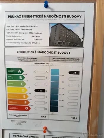 Pronájem bytu 2+1, Česká Třebová, Nové náměstí, 53 m2