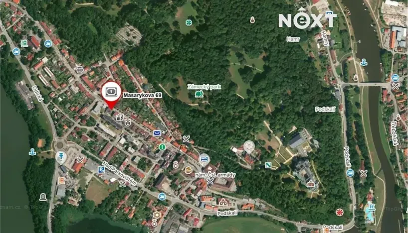 Pronájem bytu 3+kk, Hluboká nad Vltavou, Masarykova, 68 m2