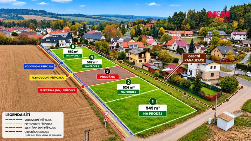 Prodej pozemku pro bydlení, Třemošná - Záluží, 562 m2