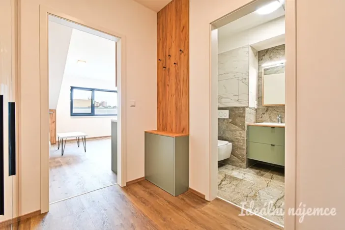 Pronájem bytu 1+kk, Brno - Židenice, Škrochova, 33 m2