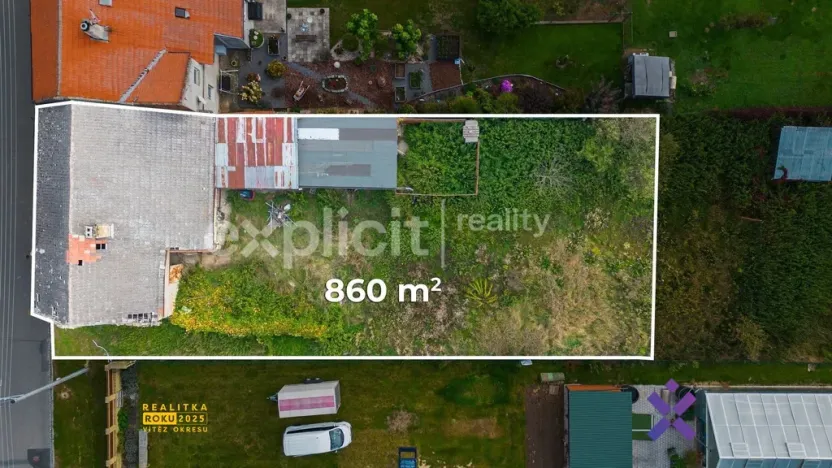 Prodej pozemku pro bydlení, Kroměříž - Trávník, 860 m2