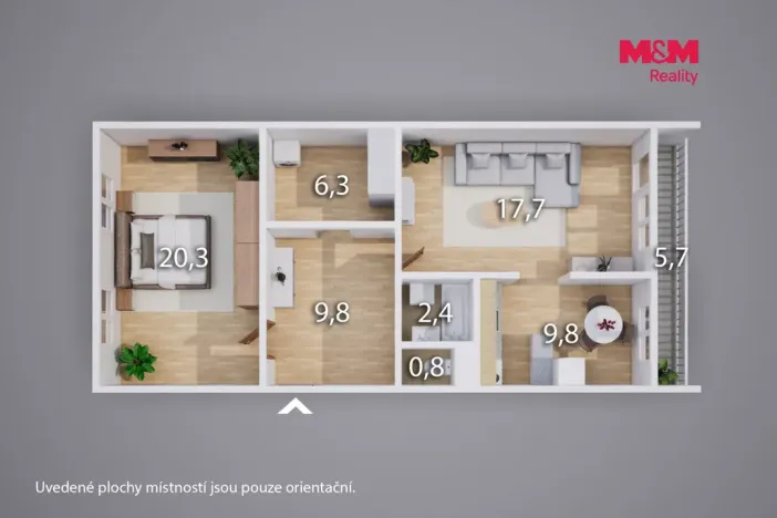 Prodej bytu 2+kk, Litoměřice - Předměstí, Kosmonautů, 67 m2