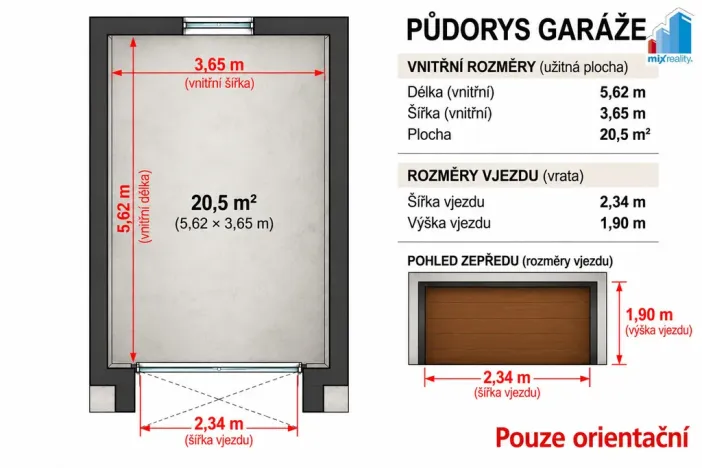 Prodej garáže, Nýřany, U Trati, 20 m2