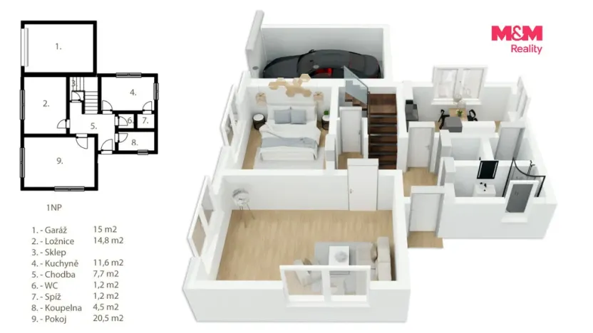 Prodej rodinného domu, Řevnice, Pod Drahou, 174 m2