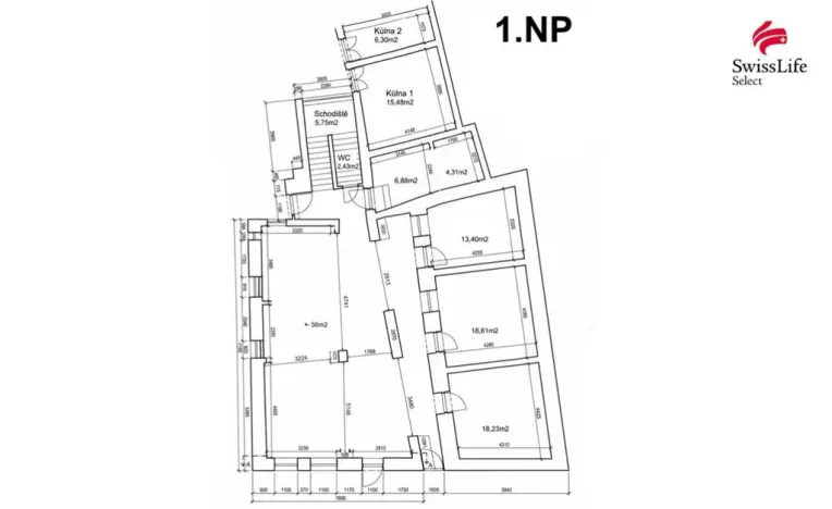Prodej rodinného domu, Klobuky, Náměstí J. Š. Baara, 223 m2