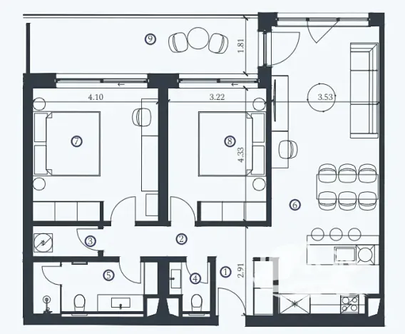Prodej bytu 3+kk, Umag, Chorvatsko, 83 m2