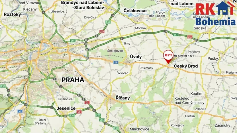 Pronájem bytu 3+kk, Český Brod, Na Cihelně, 67 m2