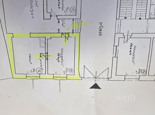 Pronájem kanceláře, Písek, Tyršova, 51 m2