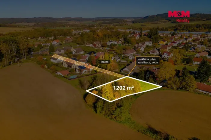 Prodej pozemku pro bydlení, Nepomuk, Polní, 1202 m2