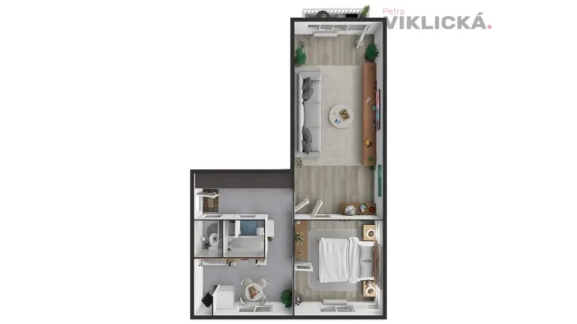 Prodej bytu 2+1, Praha - Žižkov, Na vrcholu, 52 m2
