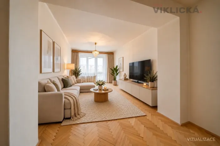 Prodej bytu 2+1, Praha - Žižkov, Na vrcholu, 52 m2
