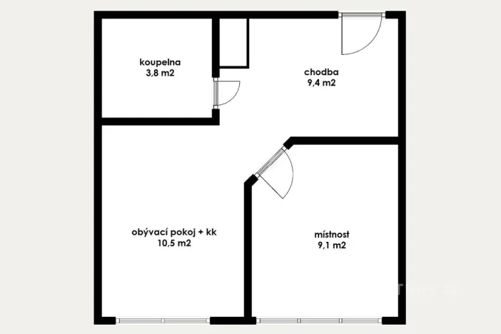 Prodej bytu 2+kk, Most, Lidická, 33 m2