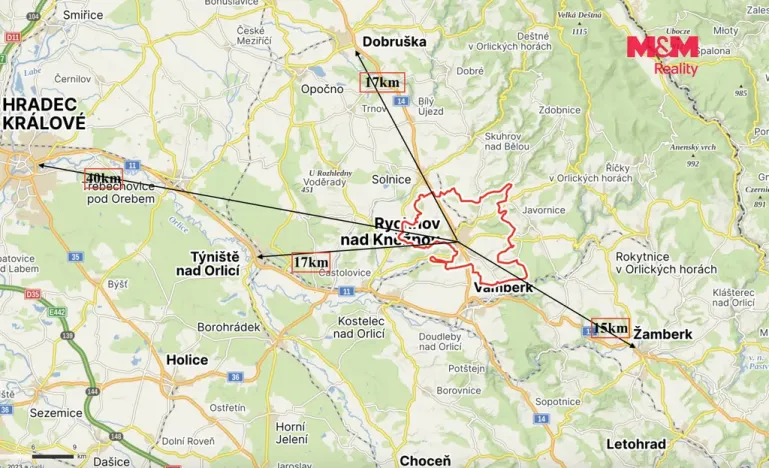 Pronájem bytu 3+kk, Rychnov nad Kněžnou, Mírová, 95 m2