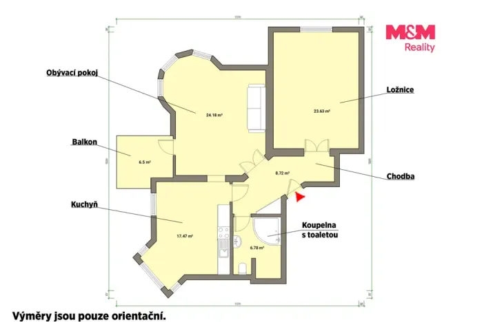 Pronájem bytu 3+kk, Mariánské Lázně - Úšovice, Anglická, 81 m2