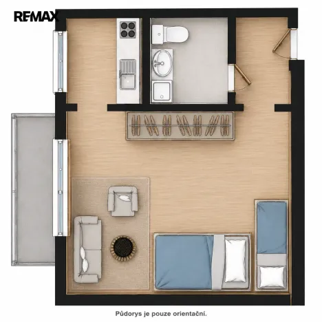 Pronájem bytu 1+kk, Broumov - Olivětín, Dukelská, 27 m2