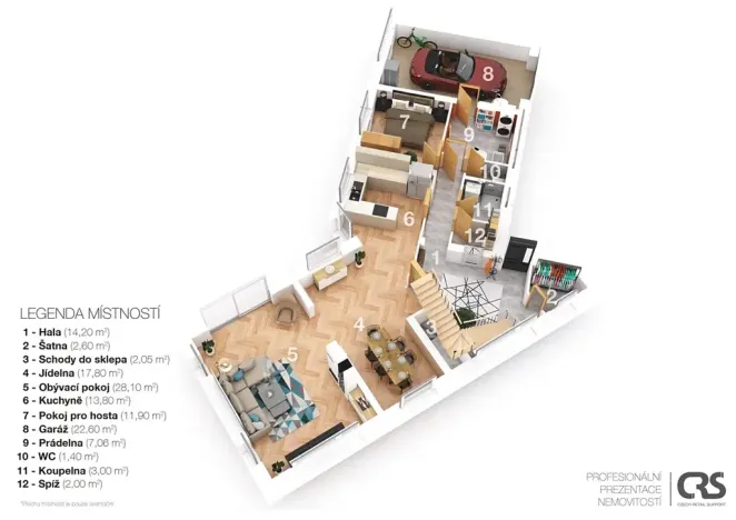 Prodej rodinného domu, Třebotov, V Zálesí, 300 m2