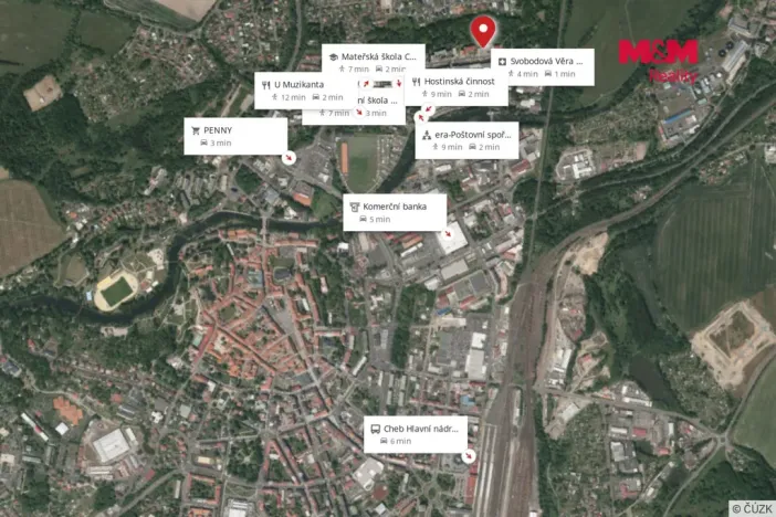 Prodej bytu 3+1, Cheb, Dvořákova, 75 m2